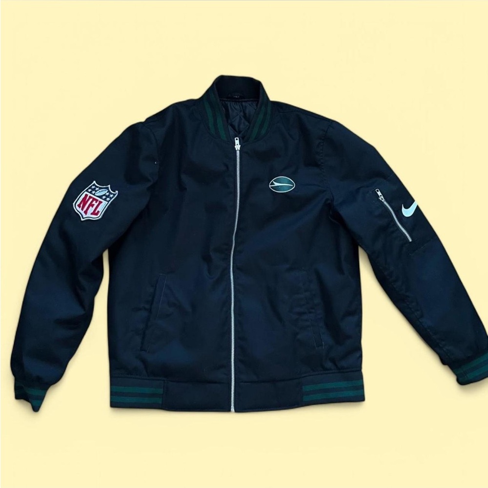 Jeff Ulbrich New York Jets Nike coaches full zip Sideline Bomber Jacket